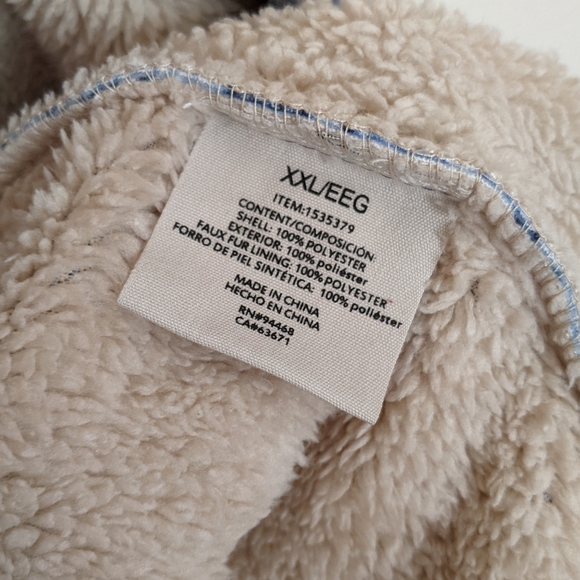 Sage Collective Women's Plush Plaid Shirt Jacket Blue Flannel XXL - Picture 11 of 11